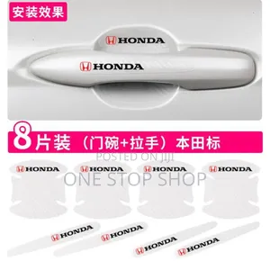 8pc Honda Door Handle Film Prevent Daily Paint Door Contact Wear Tear