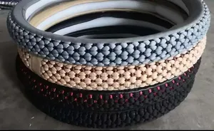 Universal Fit Threaded Comfort Steering Covers Knitted Color Design
