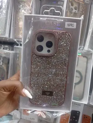 Gray Bling Rhinestone Crystal Case iPhone 16 Pro