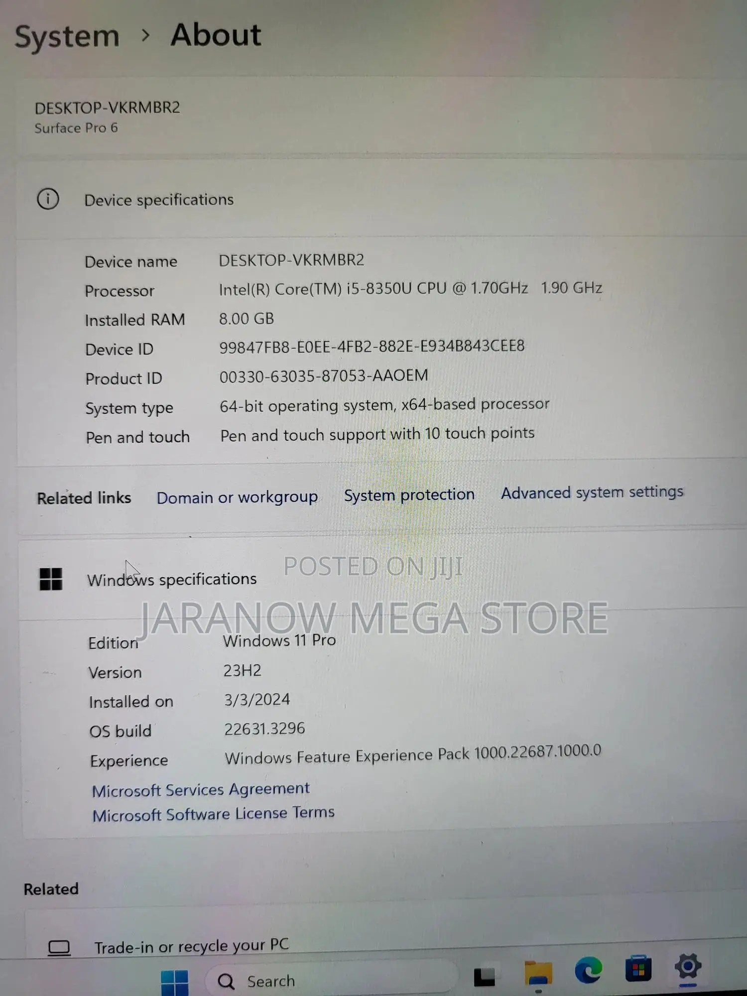 Microsoft Surface Pro 7 256 GB Silver