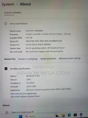 Microsoft Surface Pro 7 256 GB Silver