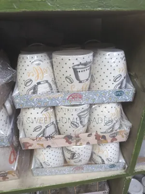 Flowered 6 PCS Ceramic Cups
