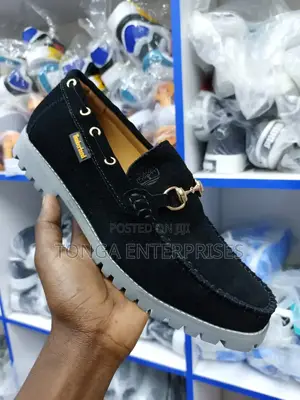 Black Timberland Suede Loafers