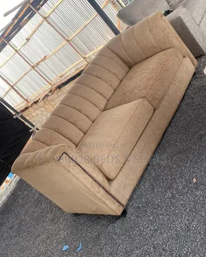 Soft Fabric Brown 2 Seater