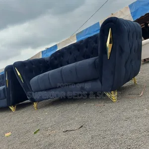 Royal 3 Seater Blue Sofa Set