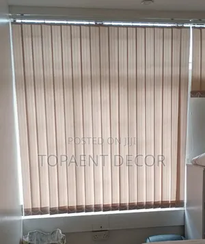 Beige Smart Shades for Smart Living Vertical Office Blinds
