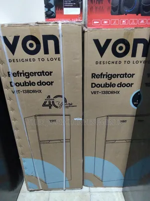 Von Refrigerator 138 Litres Double Door