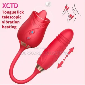 Rose for Clitorial Stimulation Plus Thrusting Dildo