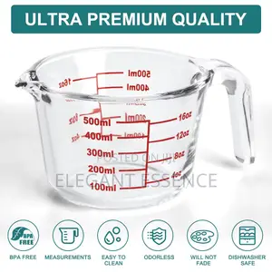 Home Glass Measuring Jug-250ml,500ml,1000ml