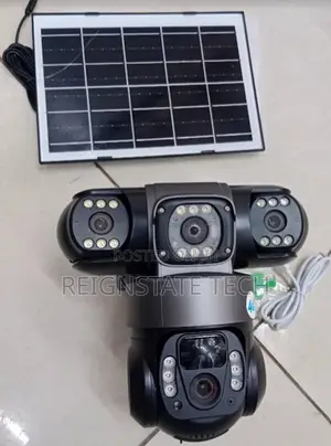 Solar-Powered Outdoor Security Camera Triple Lens Solar Wifi