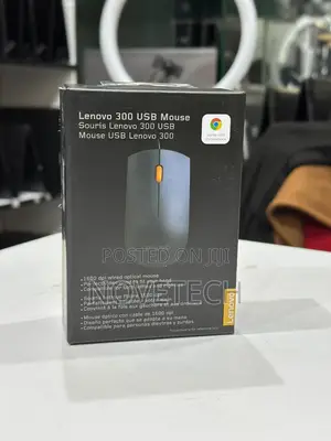 Lenovo 300 Usb Wired Computer Mouse Optical Ambidextrous Mouse