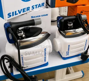 Heavy Duty Industrial Steam Iron Box (Silver Star)