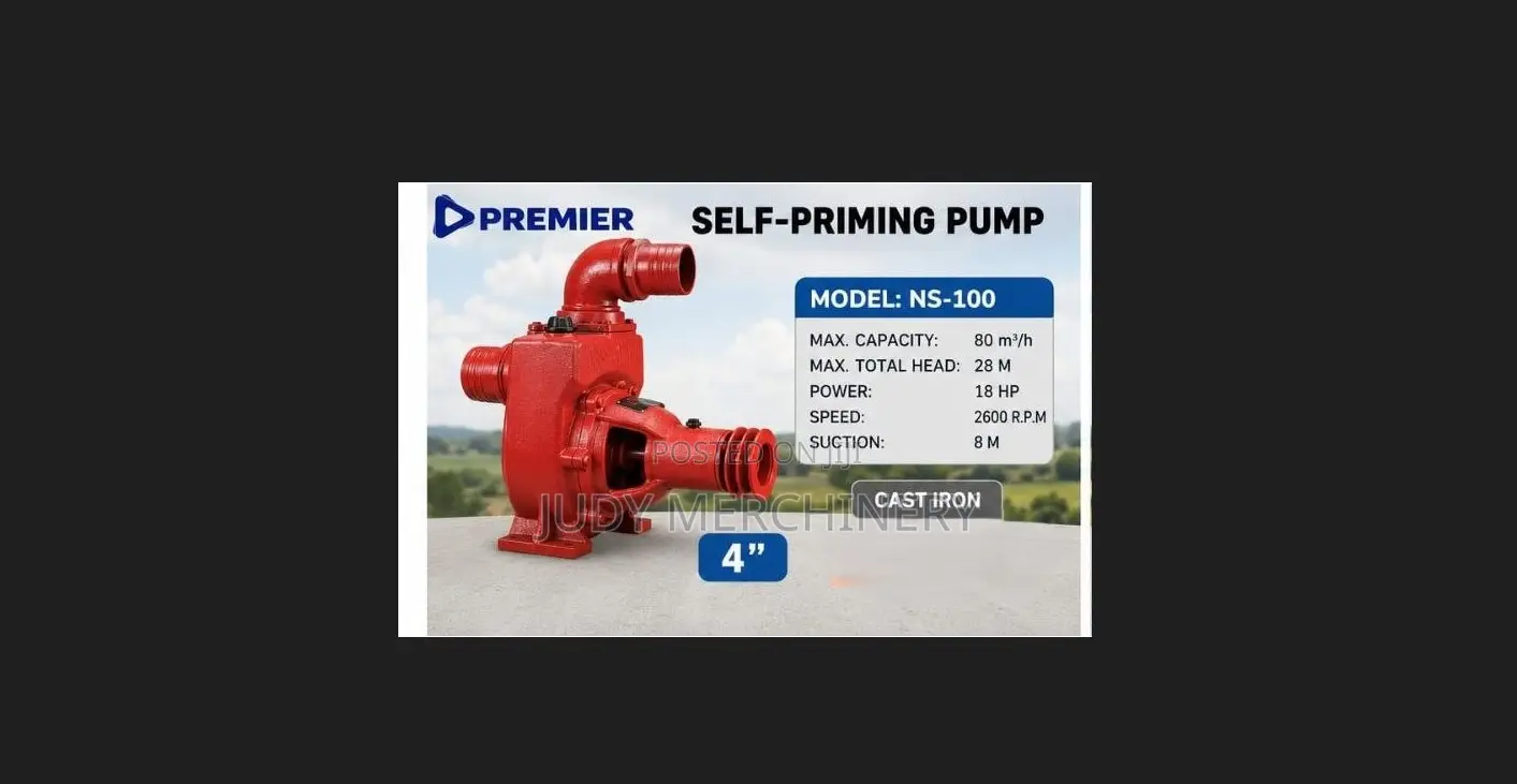 4" Self Priming Pump Cast Iron