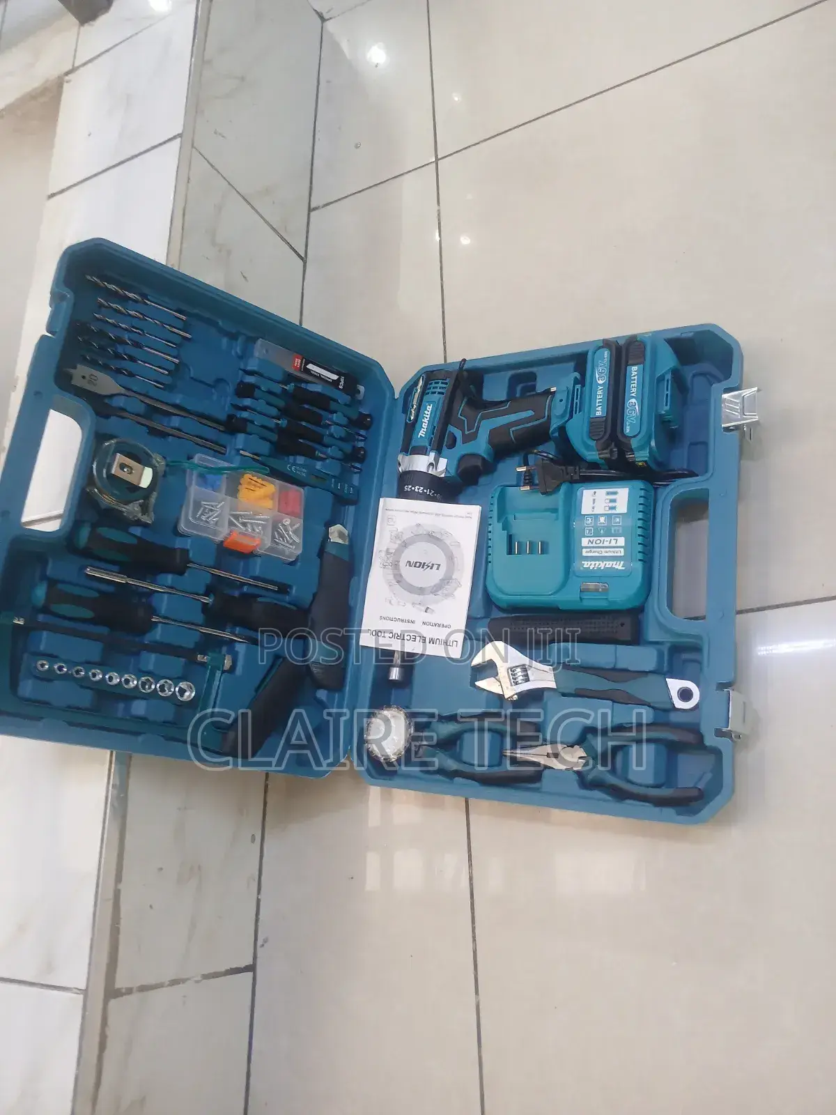 Makita 36v Cordless Impact Drill Set With Battery Charger