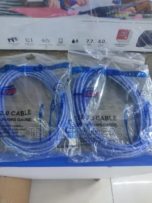 5m Blue Usb Printer Cable