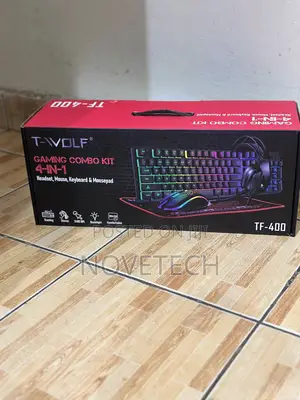4 in 1 Pc Gaming Keyboard Mouse Gaming Headset Set Backlit W/ Mousepad