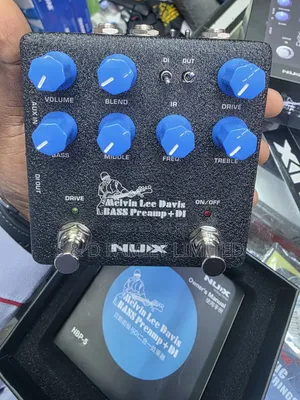 Nux Melvin Lee Davis NBP-5 Dual Switch Bass Pedal Bass Preamp,Di Box