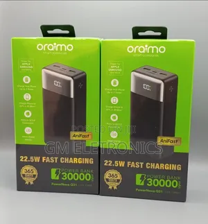 Original Oraimo 30000mah Fast Charge 22.5 W Portable Power Bank