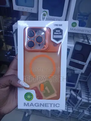 iPhone 17 Pro Max Orange Magnetic Phone Case
