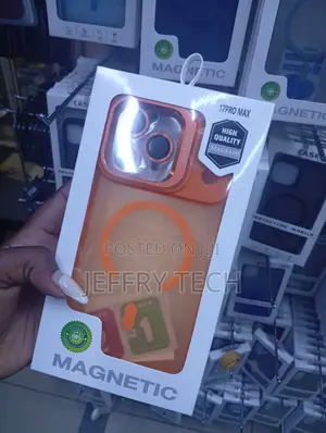iPhone 17 Pro Max Orange Magnetic Phone Case