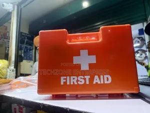 Highly Visible Red First Aid Kit Box