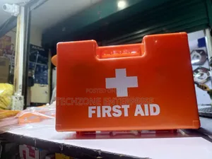 Red First Aid Kit Box With All Equipment