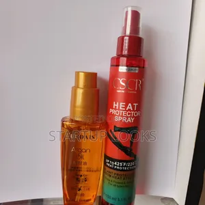 2pcs Argan Hair Oil Serum + Free Heat Protection Spray