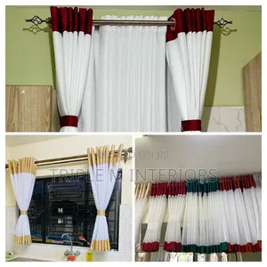 Soft Fabric Kitchen Curtains for Natural Light