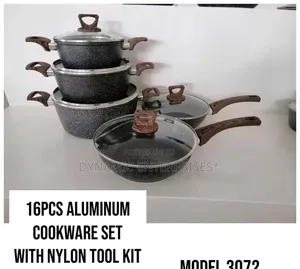 16-Piece Aluminum Cookware Set