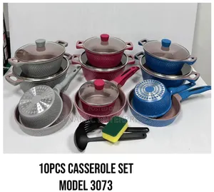 Premium 10-Piece Die-Cast Non-Stick Casserole Cookware Set