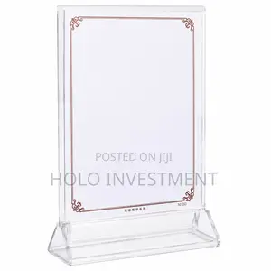 Table Menu Stand Size A5 Acrylic Glass