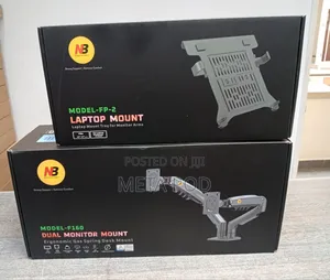 North Bayou 2 in 1 Monitor Mount With Adjustable Laptop Tray
