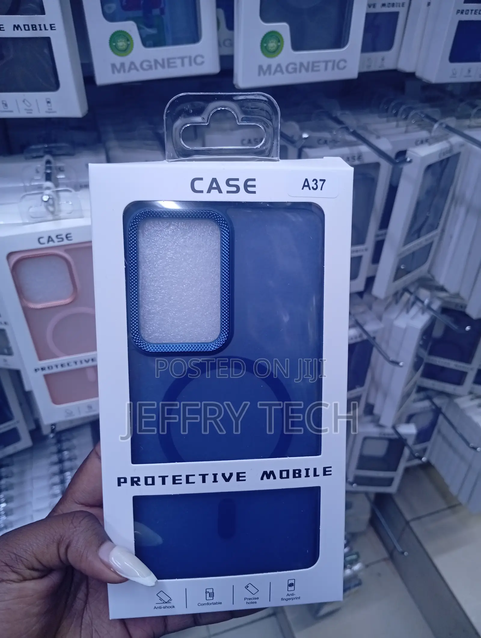 Samsung A37 Blue Protective Mobile Magnetic Phone Case