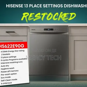 Hisense Hs622e90g 13 Place Settings Dishwasher