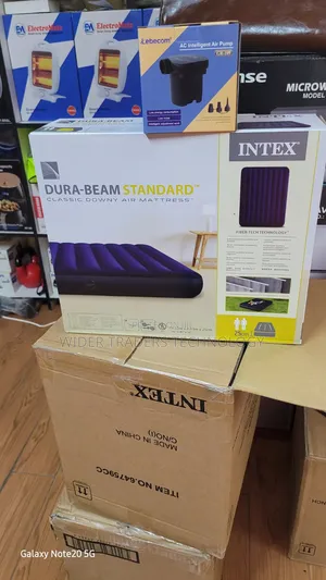 Intex 5*6 Inflatable Mattress With Free Electric Pump