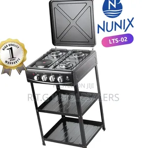 Nunix Standing Cooker With Shelves Electric Plate