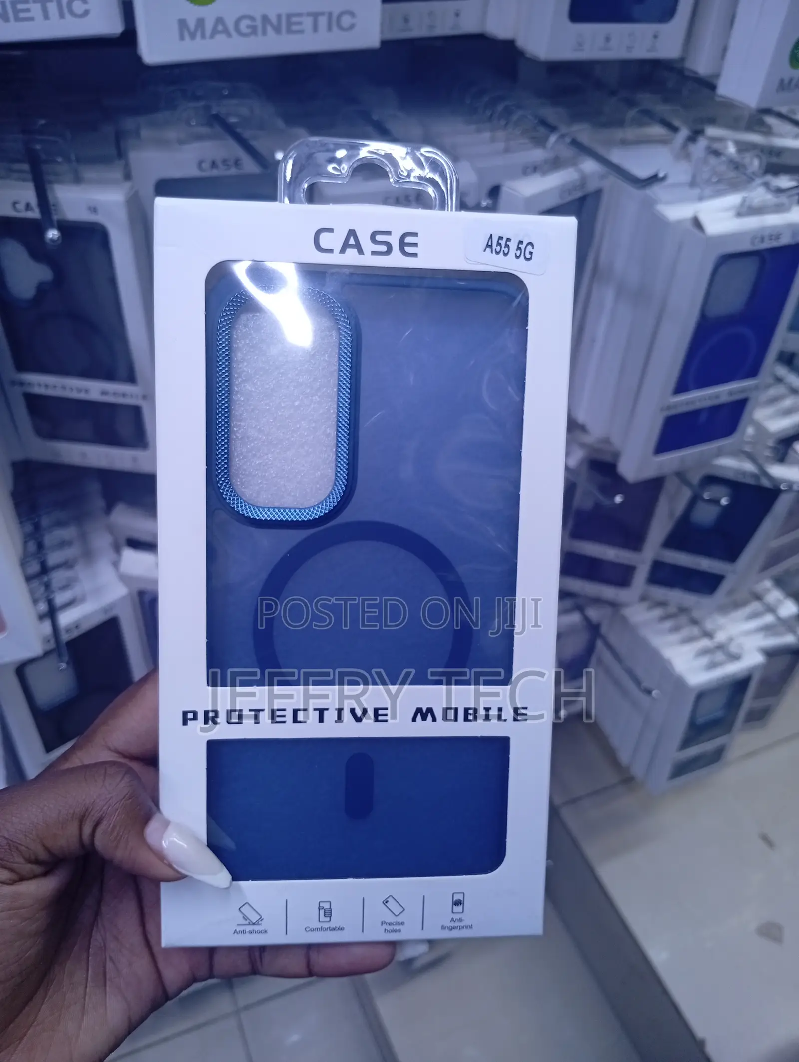 Samsung Galaxy A55 Blue Magnetic Protective Cases