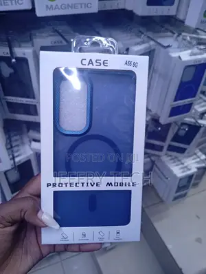 Samsung Galaxy A55 Blue Magnetic Protective Cases