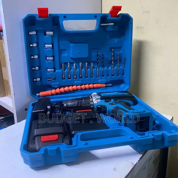 Best 21v Portable Cordless Drill Set With Dual Battery Pack