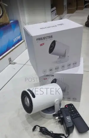 Hy300 Pro Ultra Mini Led Projector With Type-C Charging Cable
