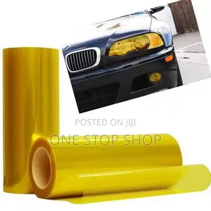 2meters Yellow Headlight Film Durable Layer