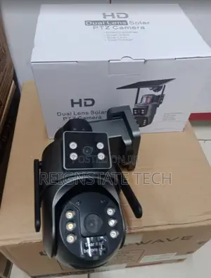 4mp Ubox Dual Lens Wifi Solar Powered Outdoor Camera