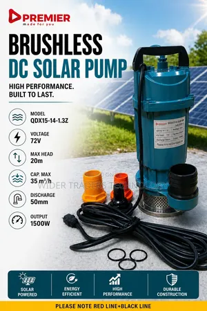 Premier Brushless Dc Solar Submersible Water Pump, Model Qdx15-14