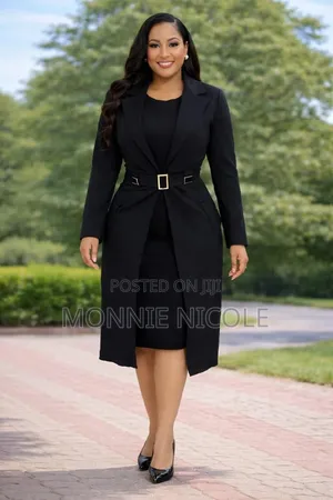 Official Black Monochrome Dress Suit