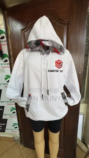 Customized Branded White Hoodie