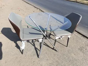 Round Clear Table With Matching Chairs