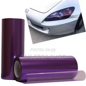 2meters Light Purple Waterproof Headlight Tailght Film