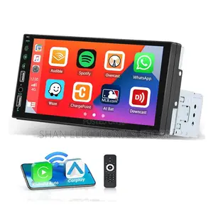 Single Din Car Stereo With Wireless Apple Carplay Android Auto, 7 Inch