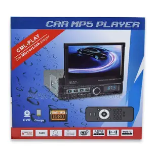 Single 1 Din Car Radio 7" Electric Flip Out Touch Screen Car Stereo