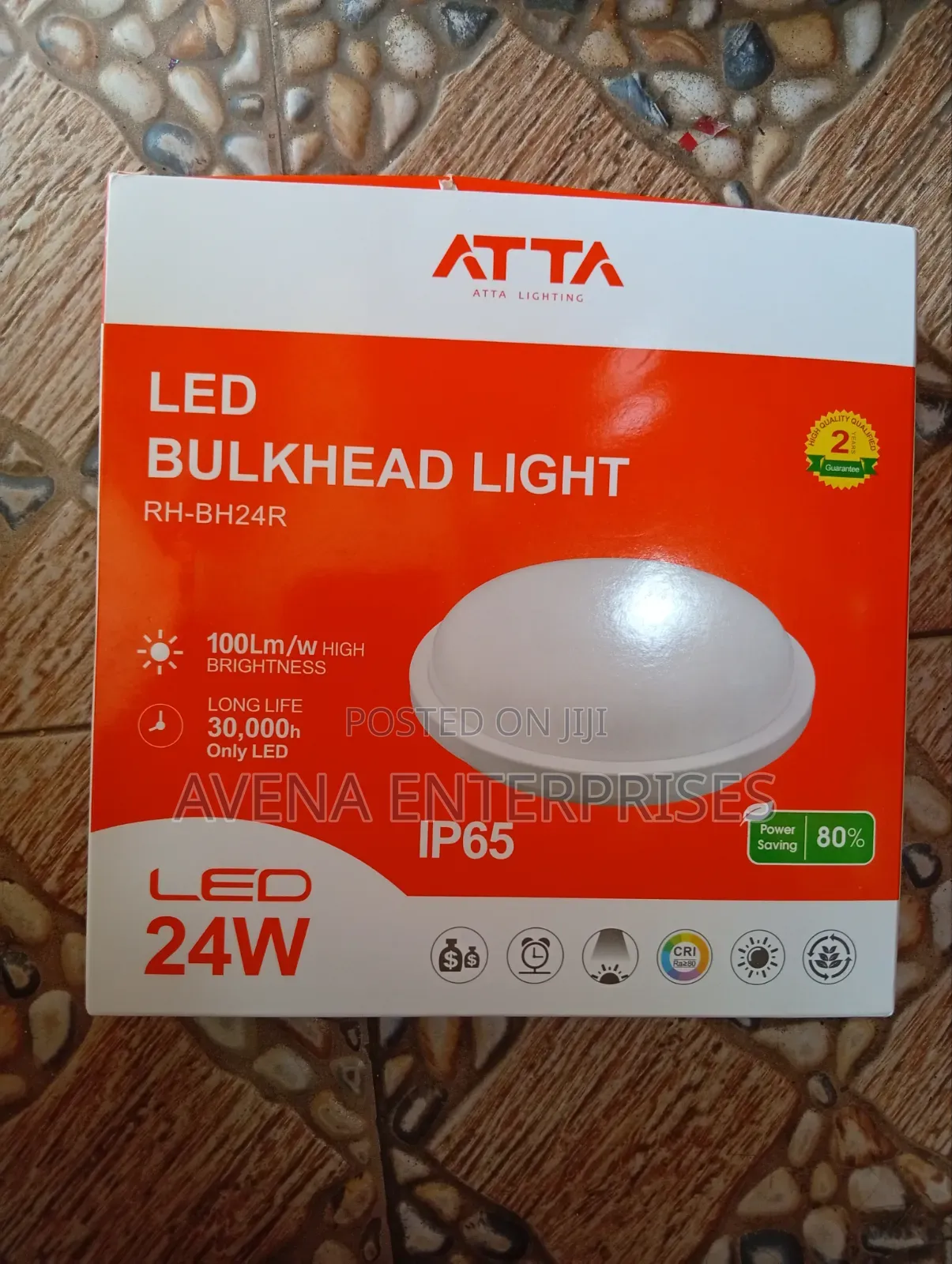 24w Bulkhead Round